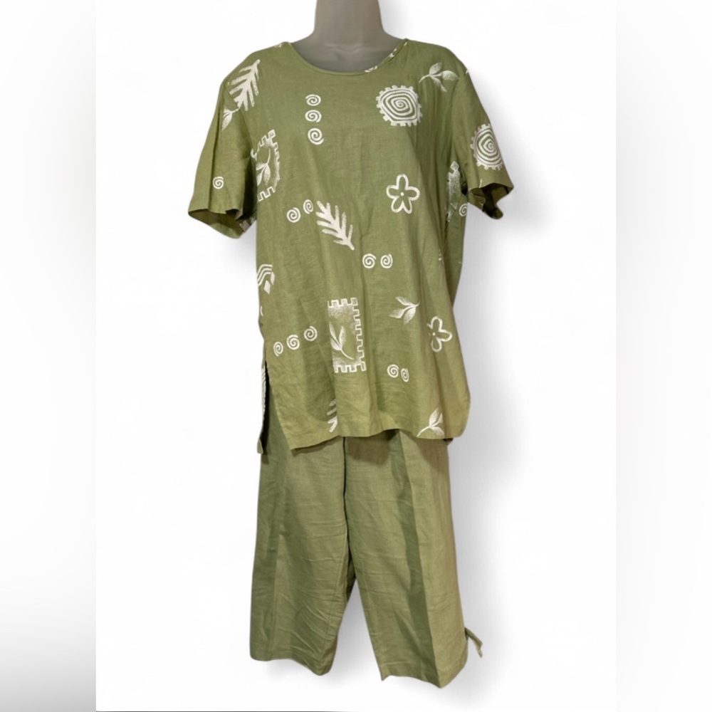 Vintage Linen Two Piece Matching Set